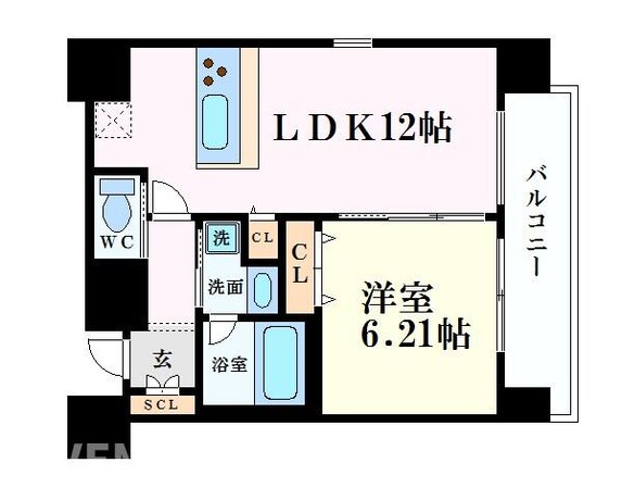 天神橋筋六丁目駅 徒歩5分 5階の物件間取画像